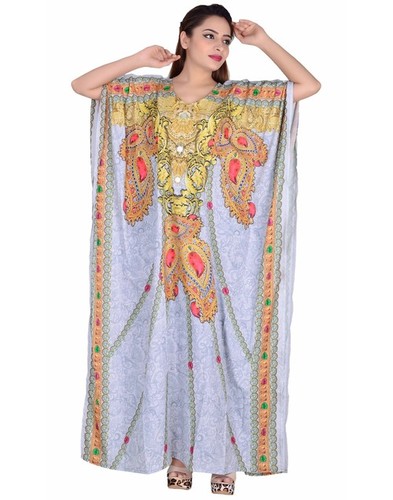 American Crepe Casual Wear Kaftan