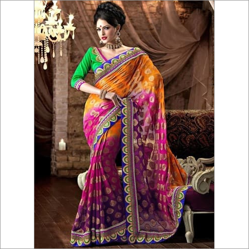Multicolor Designer Sarees