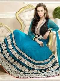 Sea Blue Punjabi Suits