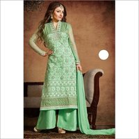 Light Green Designer Printed Suit