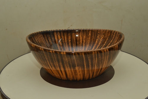 Hand Made Wash Basin Bowl - Ceramic, Round, Floor Mounted | Smooth Surface, Weighs 3-5kg, Ideal Bathroom Accessory for Elegant Spaces