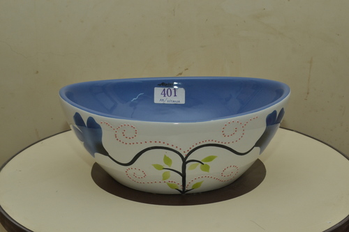 Luxury Hand Made Table Top Basin - Ceramic, Round Shape, Floor Mounted | Smooth Surface, Weighs 3-5 Kilograms