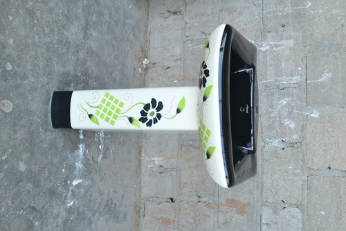 Black Color Printed Pedestal Wash Basin Black Color Printed Pedestal Wash Basin