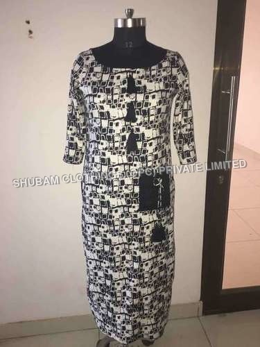 Casual Designer Rayon Kurti