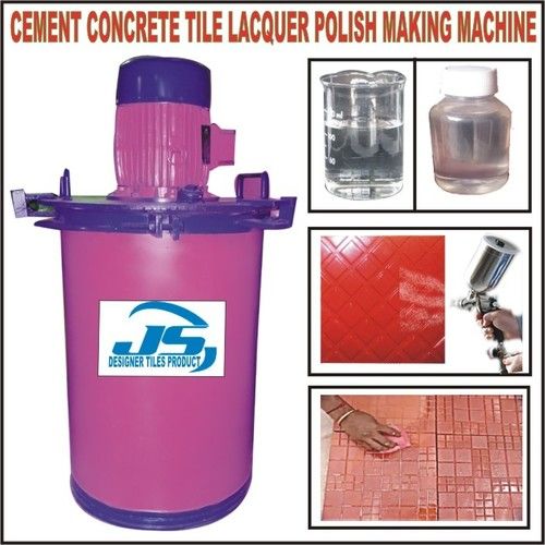 Purple Cement Concrete Tile Lacquer Polish Making Machine