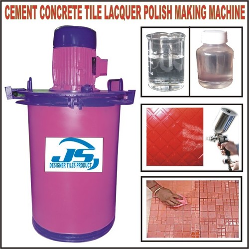 Cement Concrete Tile Lacquer polish making machine