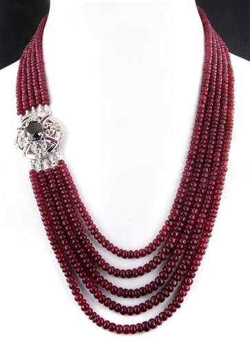 Beads (ruby) necklaces