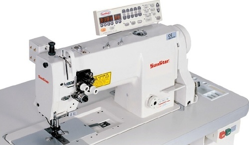 High Speed 2-Needles Needle Feed Lock Stitch Sewing Machine with Automatic Thread Trimmer
