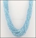 Beads (aquamarine) necklaces
