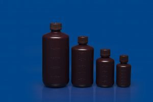 Reagent Bottle Narrow Mouth - HDPE Amber, 4ML-500ML | Leak-Proof, Durable, Plastx Brand