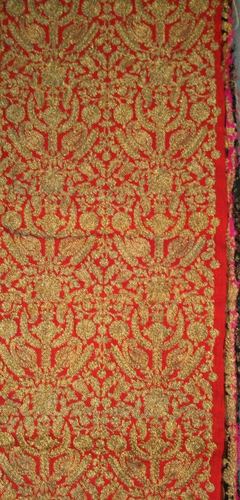 Golden Zari Embroidered All Over Fabrics