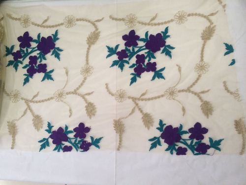Designer Embroidery On Net Fabrics All Over