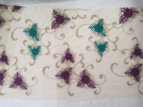 Trendy Fashionable Embroidered Net Fabrics