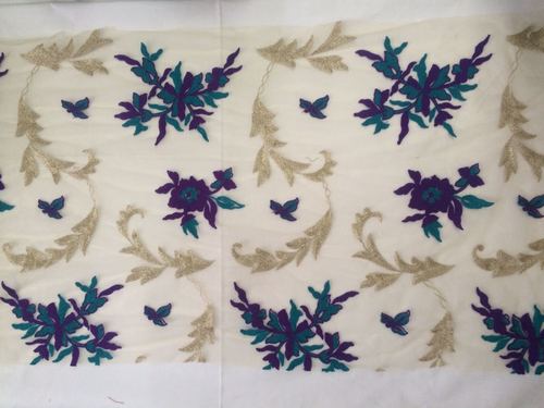 Flower Design Embroidered Fabrics