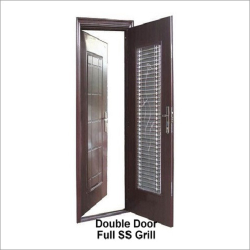 Double Grill Metal Safety Doors