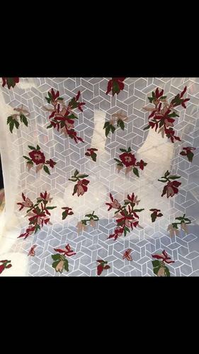 Flower Design Embroidered All Over Fabrics