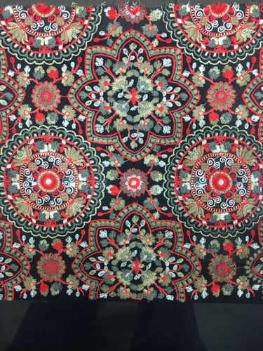 Multi Head Embroidery Net Fabrics