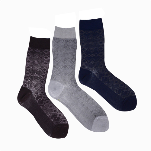 Mens Trendy Print Crew Socks