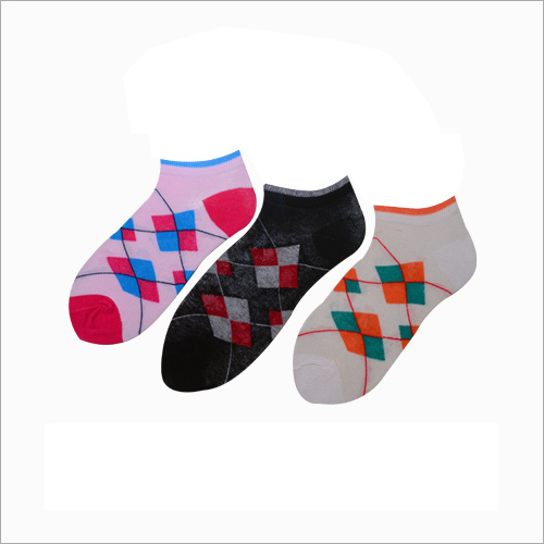 Ladies Printed Ankle Socks