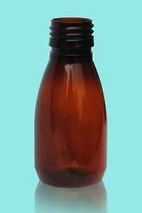 60 ml Oval Bottle - 60 Milliliter Capacity, Plastic Material, 90 mm Height, 41.5 mm Diameter, For Pharmaceutical Use
