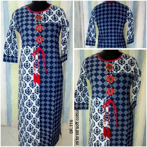 Indigo Printed Kurti