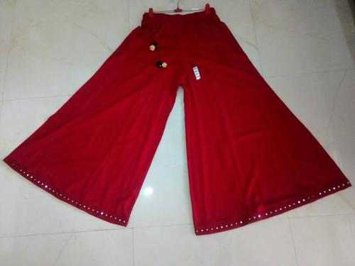 Rayon Mirror Work Plazzo