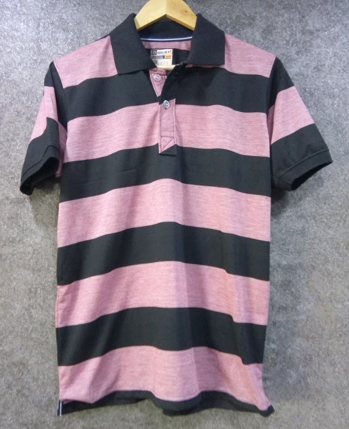 Gents T-Shirt With Big Stripes