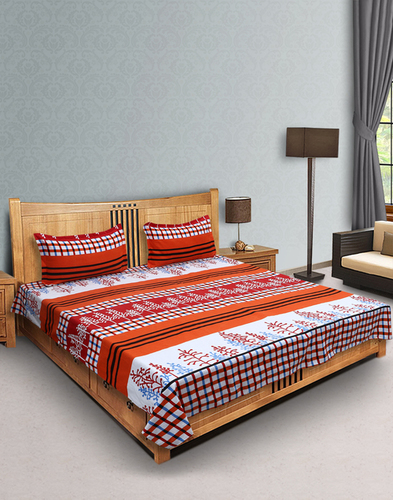Cocofoam Double Poly Cotton Multi Abstract Bed She