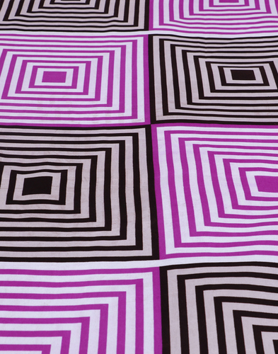 Cocofoam Double Poly Cotton Multi Abstract Bed She