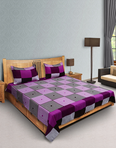Cocofoam Double Poly Cotton Multi Abstract Bed She