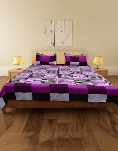 Cocofoam Double Poly Cotton Multi Abstract Bed She