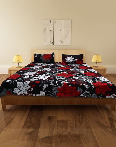 Cocofoam Double Poly Cotton Multi Floral Bed Sheet