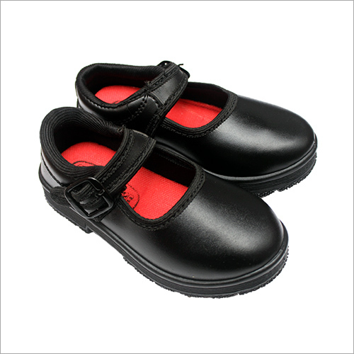 Girls Black School Shoes