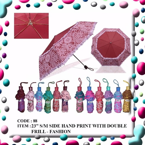 Fancy Umbrella - ITEM : 23" S/M SIDE HAND PRINT