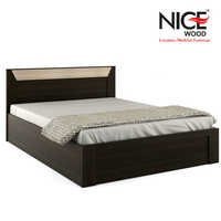 Polished Wooden Bed Indoor Furniture