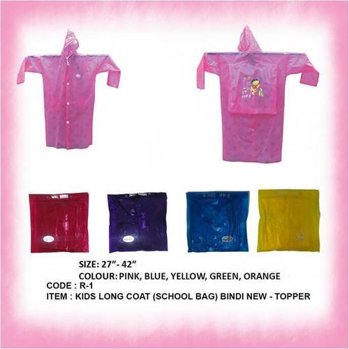 Raincoat Kids - KIDS LONG COAT (SCHOOL BAG)