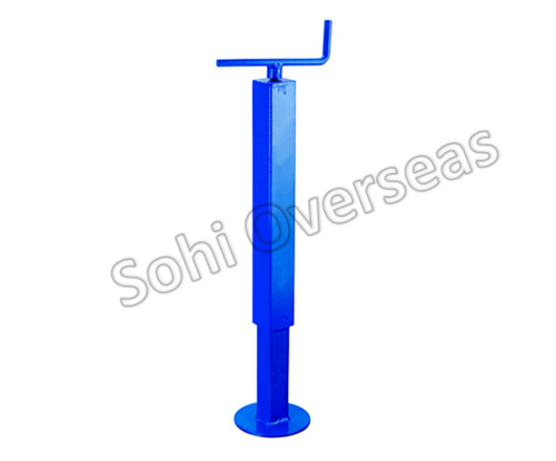 parking_jack(normal-tyre) - Steel, Adjustable Height, Blue | Wide Base, Stable Support, Durable, Rust-Resistant Powder Coated Finish