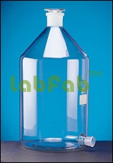 ASPIRATOR BOTTLE WITH SIDE OUTLET FOR STOPPER