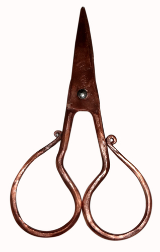 Handmade copper scissors