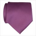 Purple plain satin necktie