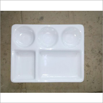 Acrylic Five Compartment Plate