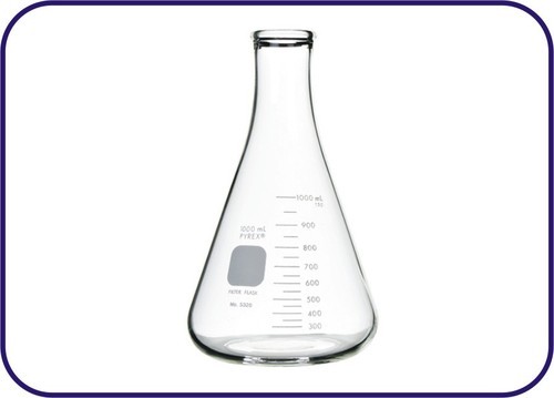 Borosilicate Glass Erlenmeyer Flasks Narrow Mouth (Conical)