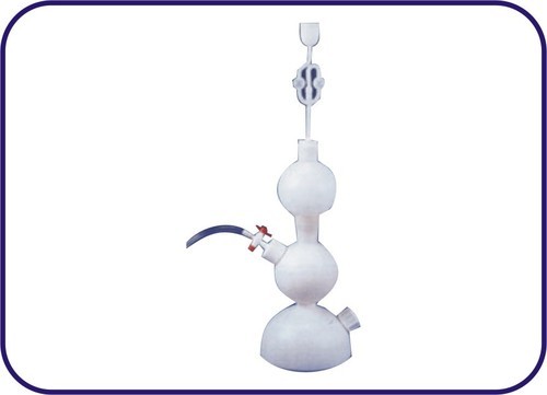 Glass Gas Generating Kips Apparatus Complete With Delivery Tube And Thistle Funnel