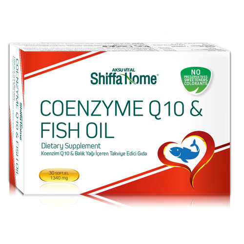 Coenzyme Q10 & Fish Oil Softgel Capsules Blister