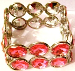 Red Crystal Napkin Ring Design: Modern
