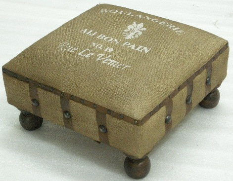 Febric Cloth Jute Square Sofa