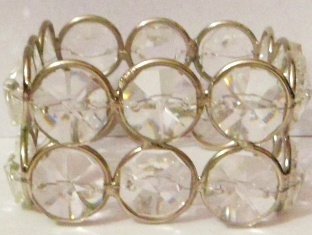 Square Crystal Napkin Ring - 4.5cm Diameter, White Crystal Finish | Modern Round Design, Set of 100 Pieces