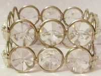 Square Crystal Napkin Ring - 4.5cm Diameter, White Crystal Finish | Modern Round Design, Set Of 100 Pieces