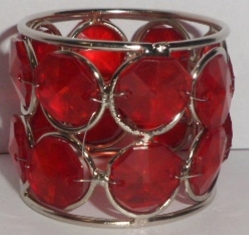 Mehroon Big Red Crystal Napkin Ring