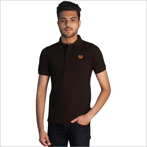 Mens Plain Polo Neck T-Shirt